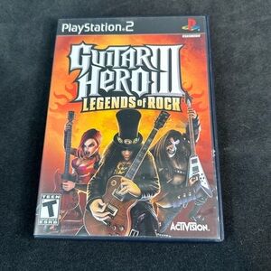 Play Station 2 Guitar Hero III Legends of Rock Video Game
